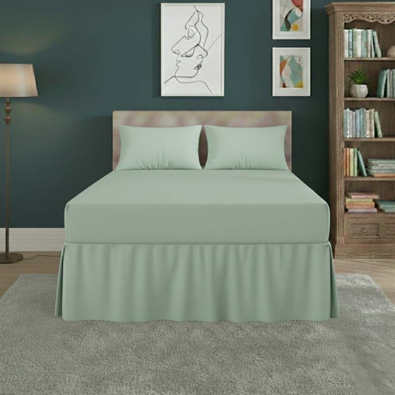 Fitted Valance Bed Sheet Polycotton Mattress Cover And Frill Easy Care
