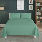 Easy Care Flat Bed Sheet Polycotton Durable Low Maintenance Bedding
