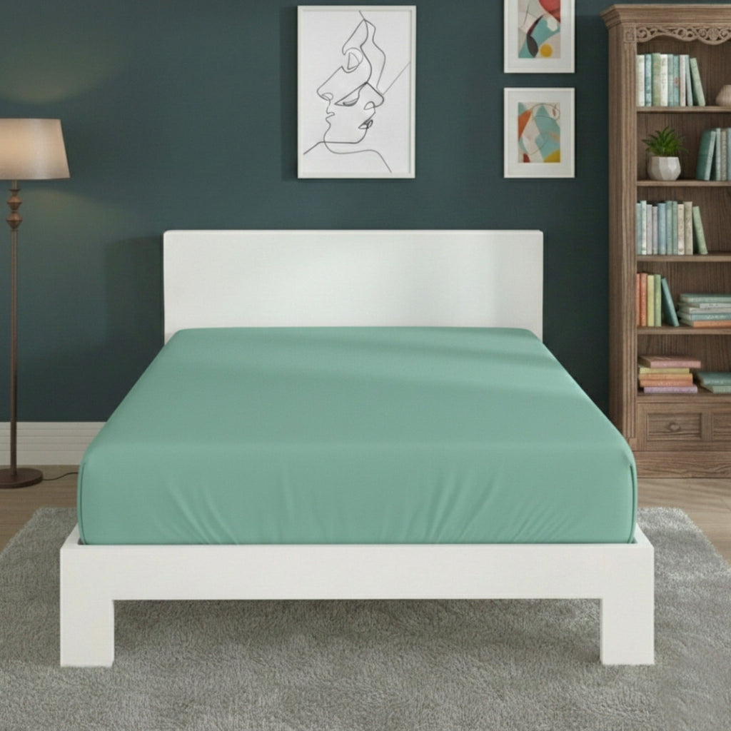 Polycotton Fitted Sheet Extra Deep 40cm Skirt Easy Care