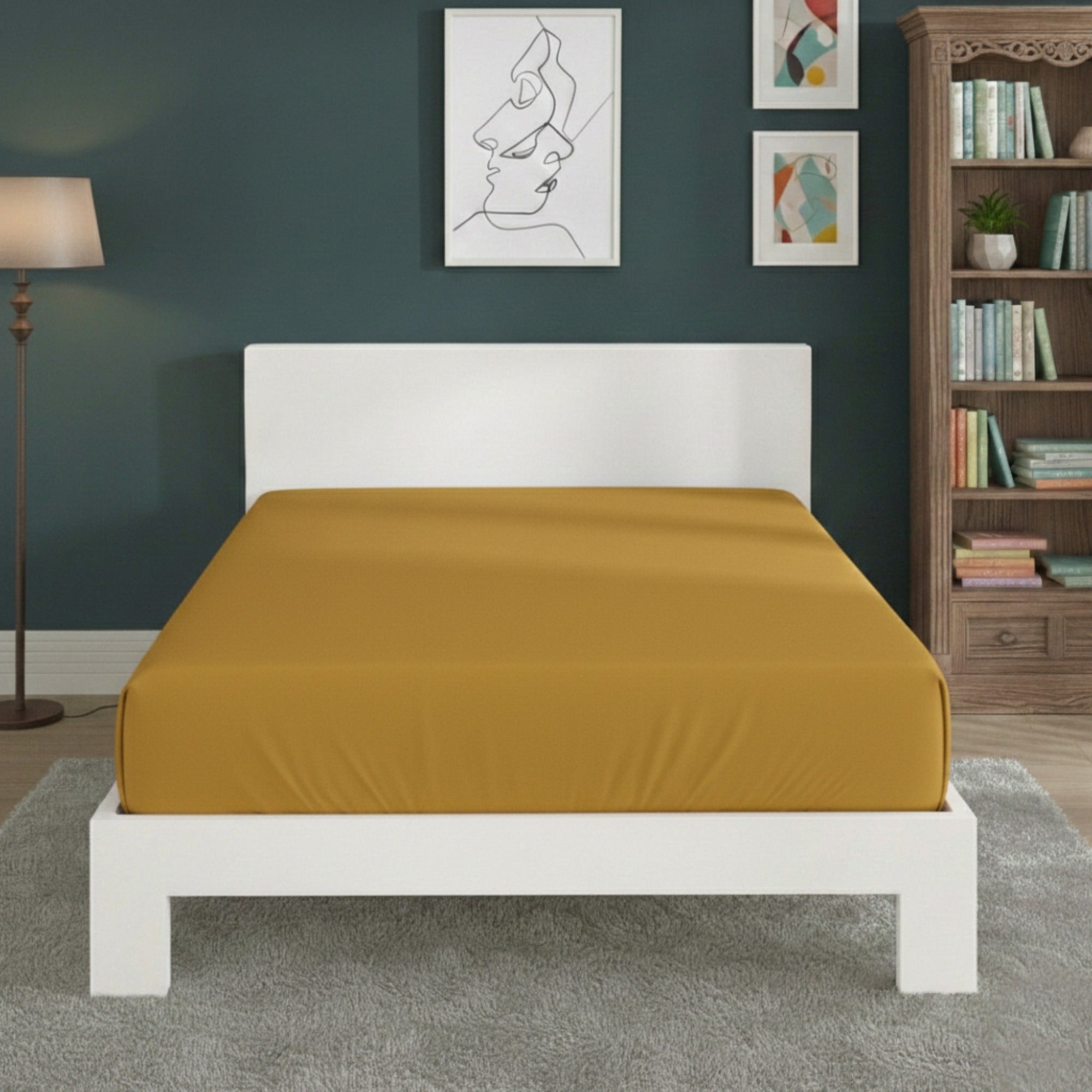 Polycotton Fitted Sheet Extra Deep 40cm Skirt Easy Care