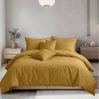 Plain Dyed Easy Care Polycotton Duvet Cover And Pillowcases Set Bed Linen