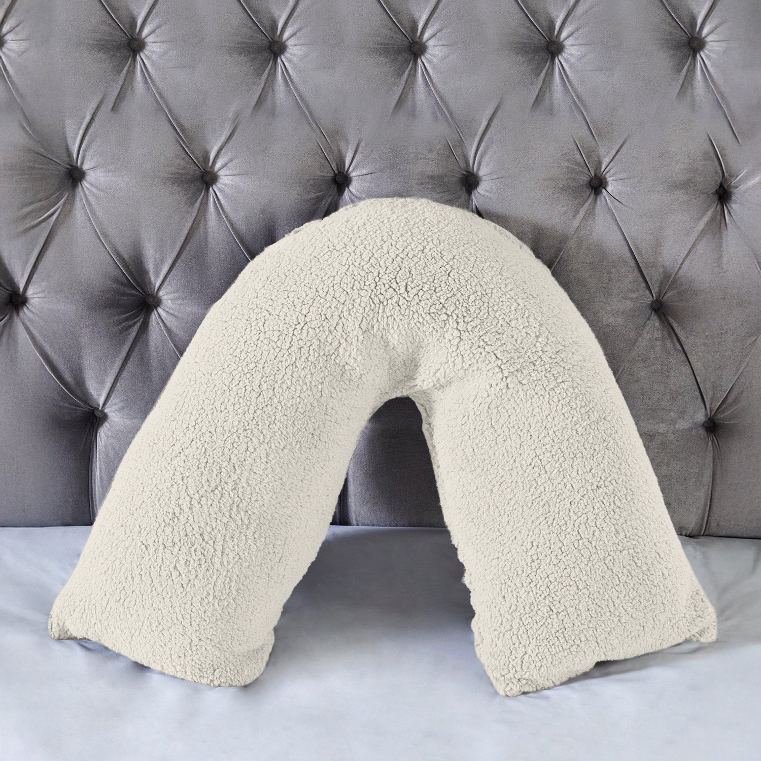 Teddy Bear Fleece Super Soft Cosy V Shape Pillowcase
