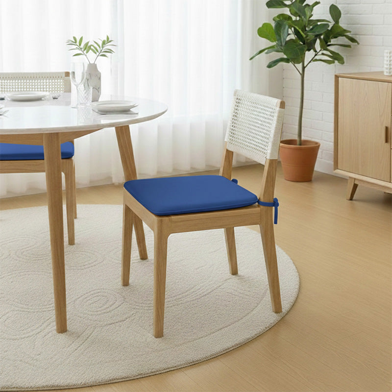 Foam Seat Pad with Ties Pack of 4 Comfortable Chair Cushion for Dining, Kitchen Garden Seating