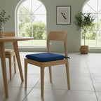 Waterproof Square Foam Seat Pad with Ties Pack of 4 Chair Cushion Seating
