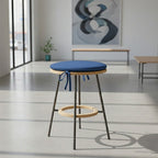 Waterproof Round Foam Seat Pad with Ties Pack of 4 Chair Cushion Seating
