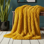 Cuddly Extra Fluffy Throw Ultra Soft Plush Blanket for Sofa Bed Home Decor