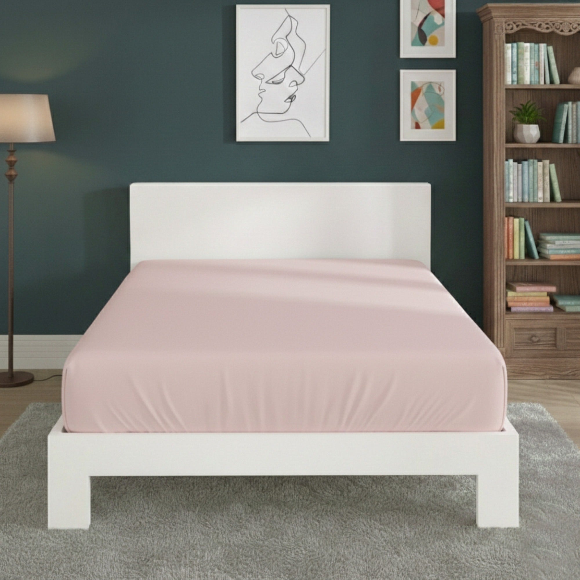 Polycotton Fitted Sheet Extra Deep 40cm Skirt Easy Care
