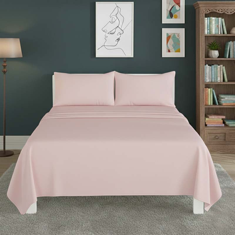 Easy Care Flat Bed Sheet Polycotton Durable Low Maintenance Bedding