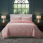 Elegant Floral Duvet Set Modern Flower Pattern Bedding for Home Decor