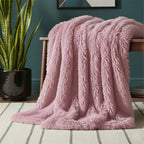 Cuddly Extra Fluffy Throw Ultra Soft Plush Blanket for Sofa Bed Home Decor