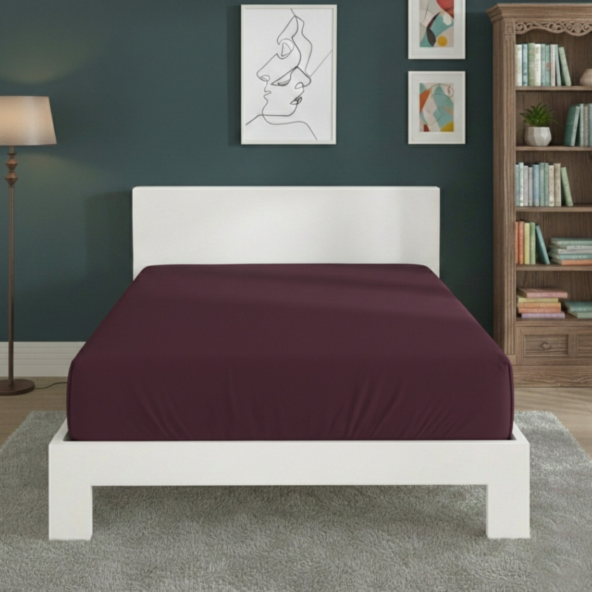 Polycotton Fitted Sheet Extra Deep 40cm Skirt Easy Care