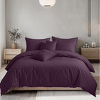 Plain Dyed Easy Care Polycotton Duvet Cover And Pillowcases Set Bed Linen
