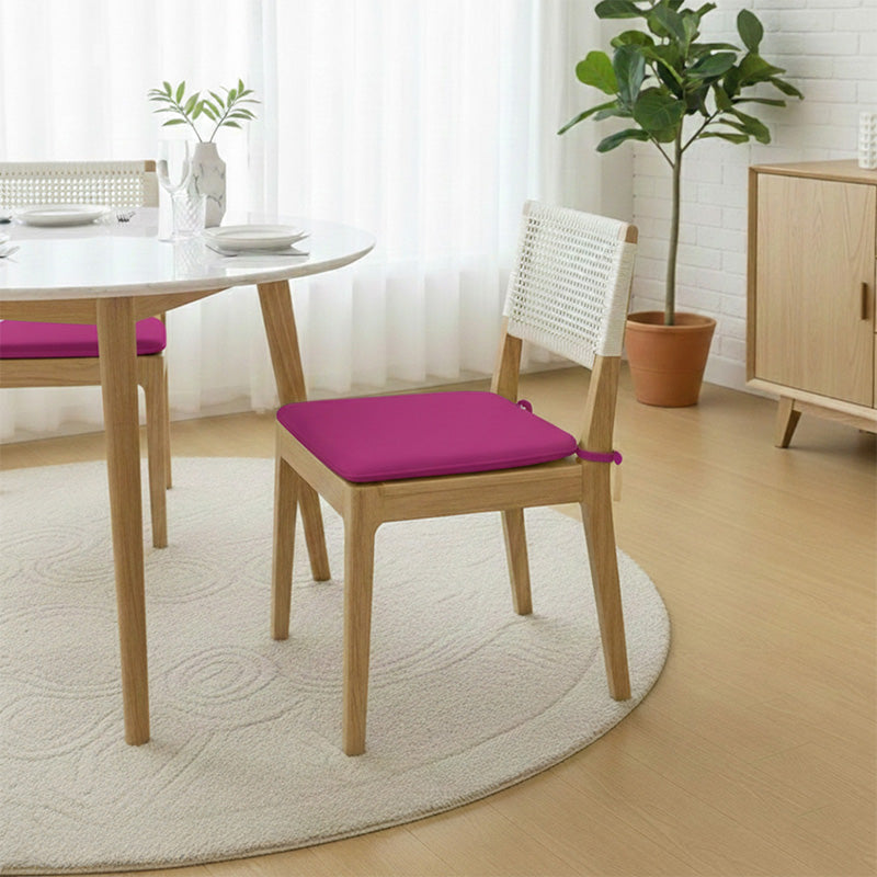 Foam Seat Pad with Ties Pack of 4 Comfortable Chair Cushion for Dining, Kitchen Garden Seating