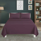 Easy Care Flat Bed Sheet Polycotton Durable Low Maintenance Bedding