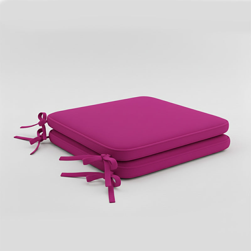 Foam Seat Pad with Ties Pack of 2 Comfortable Chair Cushion for Dining, Kitchen Garden Seating