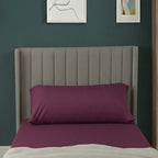 Bolster Support Pillow Pillowcase Plain Dyed Pillow Linen Easy Care