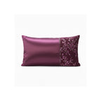 Luxury Embellished Oblong Cushion with Satin Finish Decorative Accent Pillow for Sofa And Bed