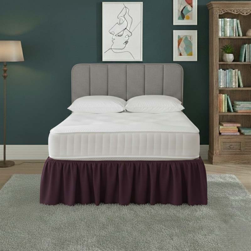 Base Valance Polycotton Sheet for Divan Beds Easy Care Bed Base Cover