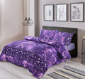 Duvet Cover And Pillowcase Set Plum Red Teal Love Heart Design Polycotton Bed Linen