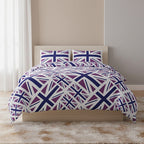 Union Jack Duvet Cover Set Trendy British Flag Bedding Bedroom Decor