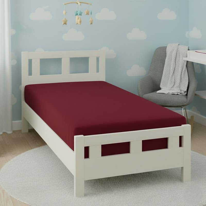 Flannelette Cot Bed Fitted Sheet Soft Brushed Cotton Bedding Comfort