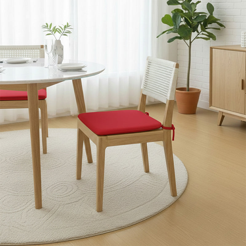 Foam Seat Pad with Ties Pack of 4 Comfortable Chair Cushion for Dining, Kitchen Garden Seating