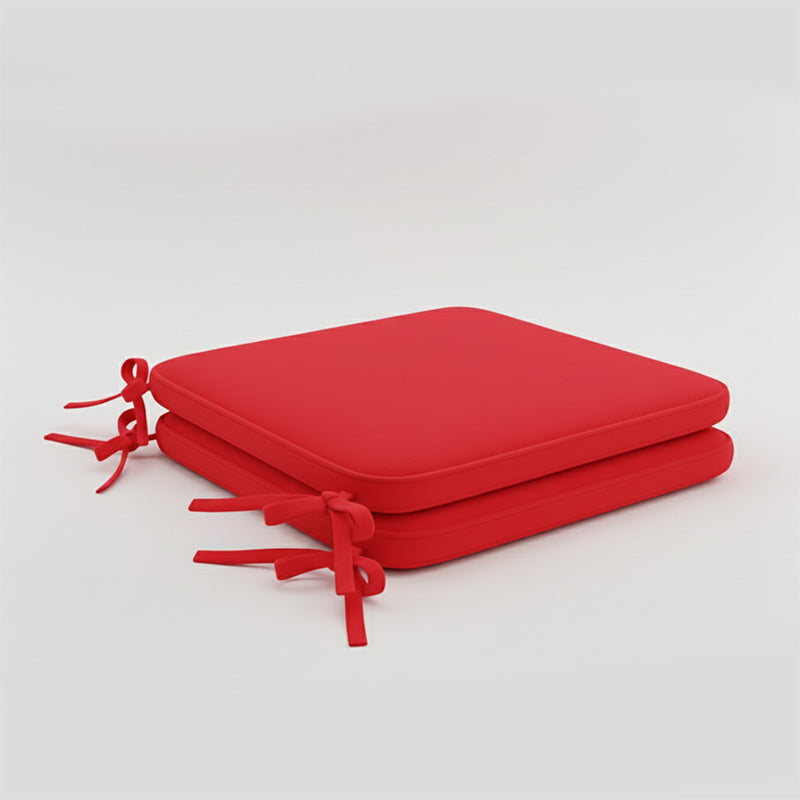 Foam Seat Pad with Ties Pack of 2 Comfortable Chair Cushion for Dining, Kitchen Garden Seating