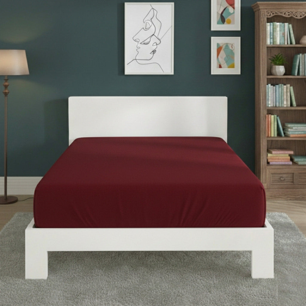 Polycotton Fitted Sheet Extra Deep 40cm Skirt Easy Care