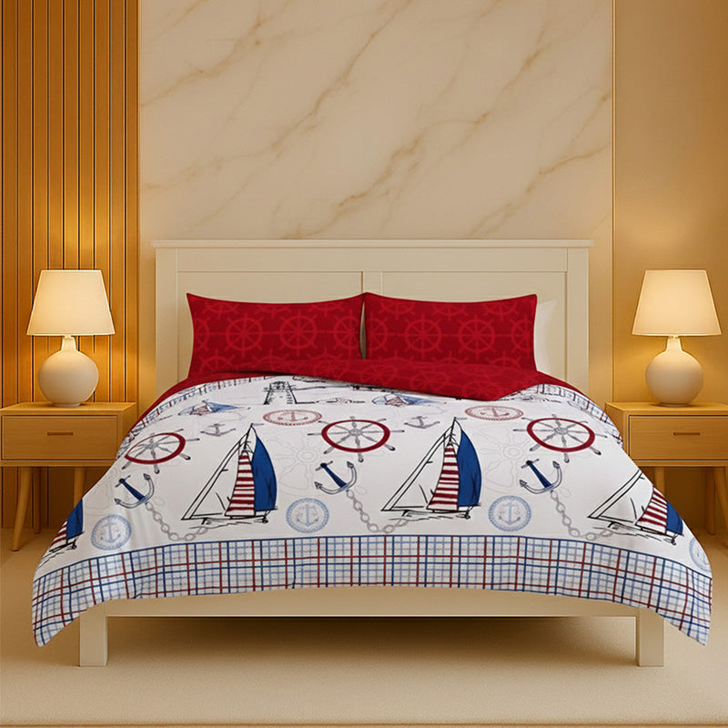 Pirate Duvet Cover Set Adventure Themed Bedding with Pillowcases
