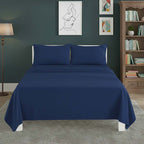 Easy Care Flat Bed Sheet Polycotton Durable Low Maintenance Bedding