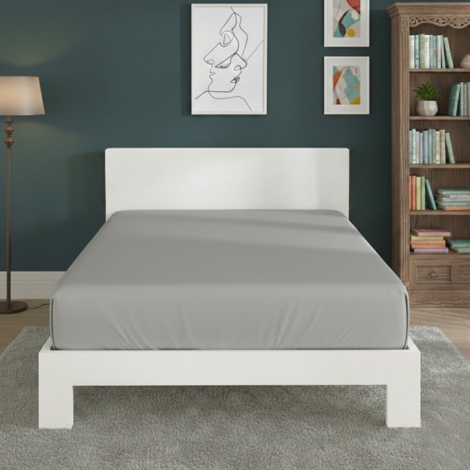 Polycotton Fitted Sheet Extra Deep 40cm Skirt Easy Care