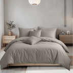 Plain Dyed Easy Care Polycotton Duvet Cover And Pillowcases Set Bed Linen