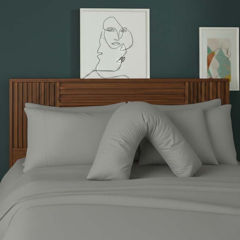 V Shape Pillowcase for Support Maternity Pillows Polycotton Easy Care