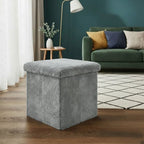 Teddy Soft Square Storage Box with Lid Elegant Organizer for Any Room
