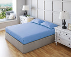 Non Iron Polycotton Plain Dyed Fitted Sheet Extra Deep 25cm Elasticated Skirt