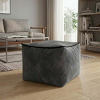 Luxury Velvet Cube Bean Bag Ottoman Soft Plush Velvet Stool Pouffe