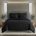 Luxury Satin Stripe Duvet Cover Set T250 Cotton Rich Soft Bed Linen