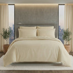 Luxury Satin Stripe Duvet Cover Set T250 Cotton Rich Soft Bed Linen