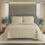 Luxury Satin Stripe Duvet Cover Set by snug city