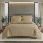 Luxury Satin Stripe Duvet Cover Set by snug city