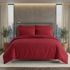 Luxury Satin Stripe Duvet Cover Set by snug city