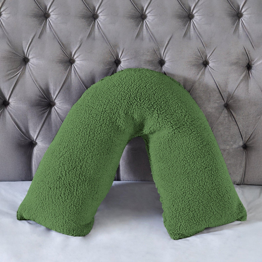 Teddy Bear Fleece Super Soft Cosy V Shape Pillowcase