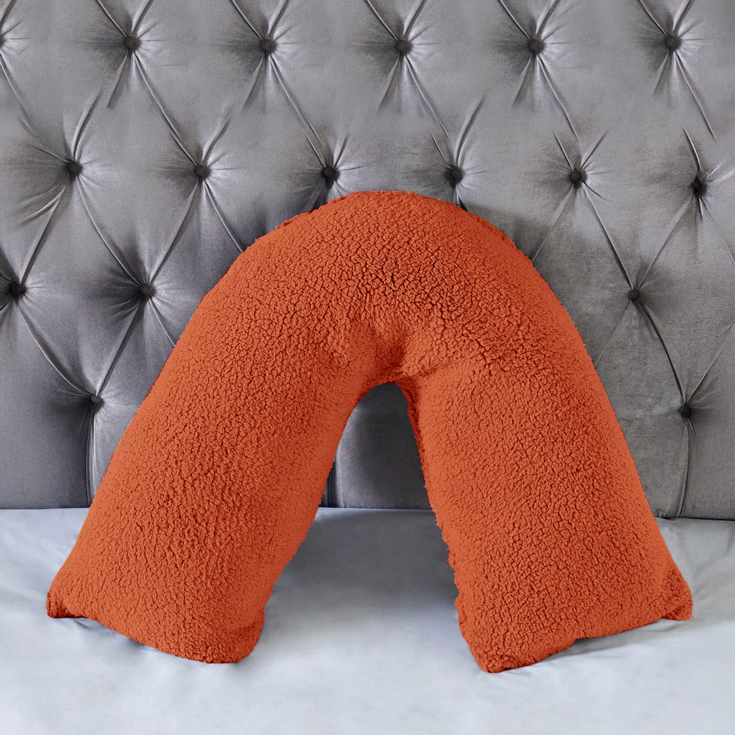 Teddy Bear Fleece Super Soft Cosy V Shape Pillowcase