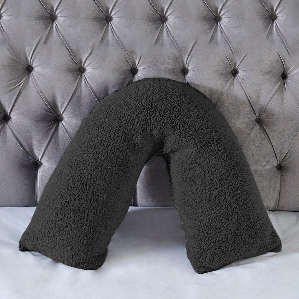 Teddy Bear Fleece Super Soft Cosy V Shape Pillowcase