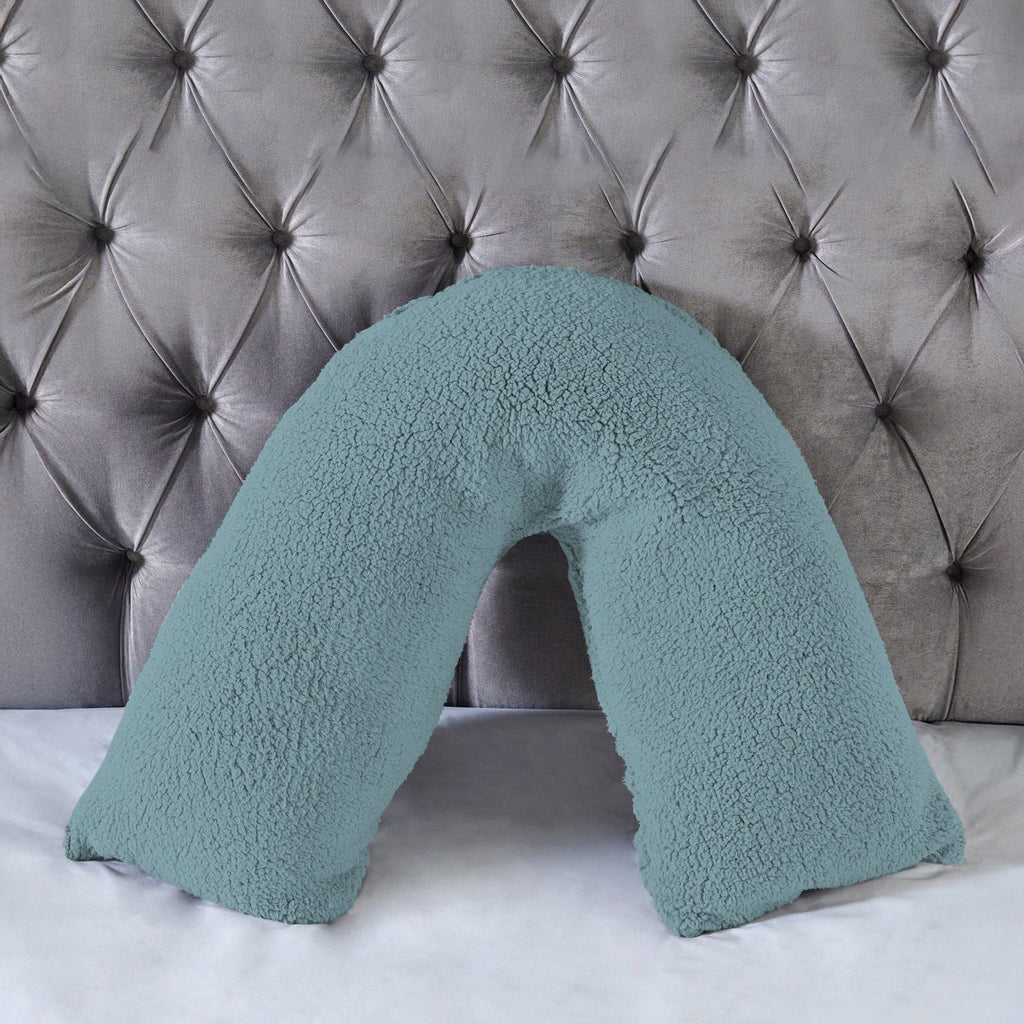 Teddy Bear Fleece Super Soft Cosy V Shape Pillowcase