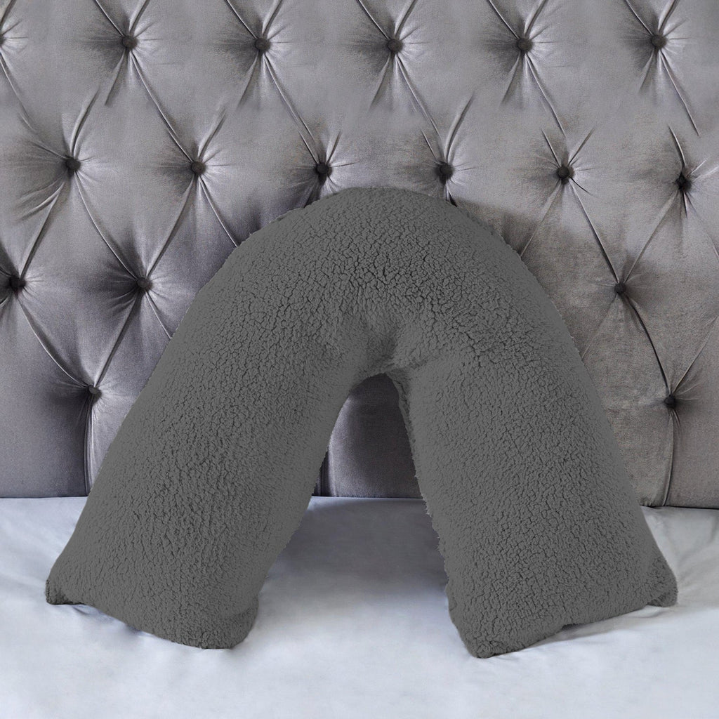 Teddy Bear Fleece Super Soft Cosy V Shape Pillowcase