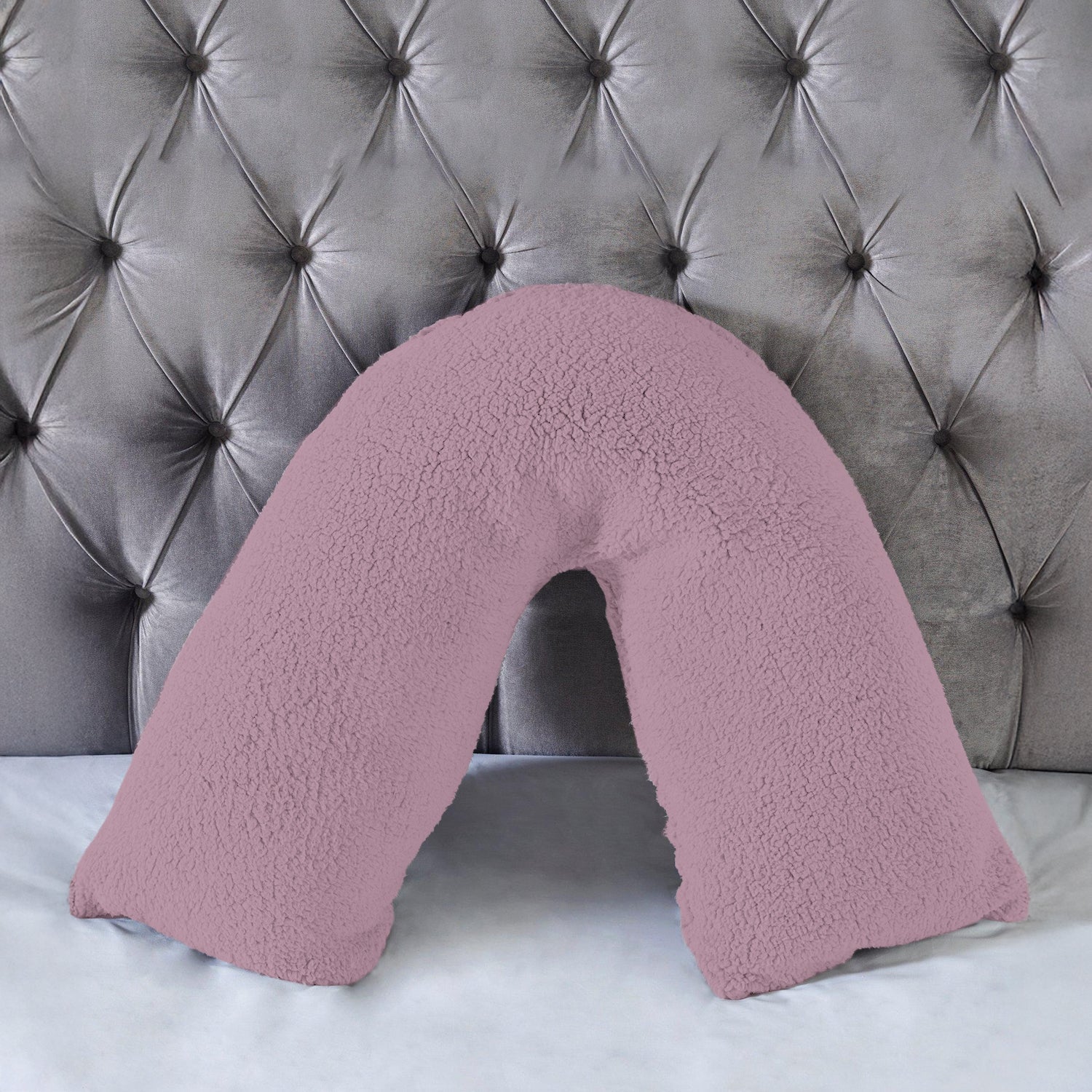 Teddy Bear Fleece Super Soft Cosy V Shape Pillowcase
