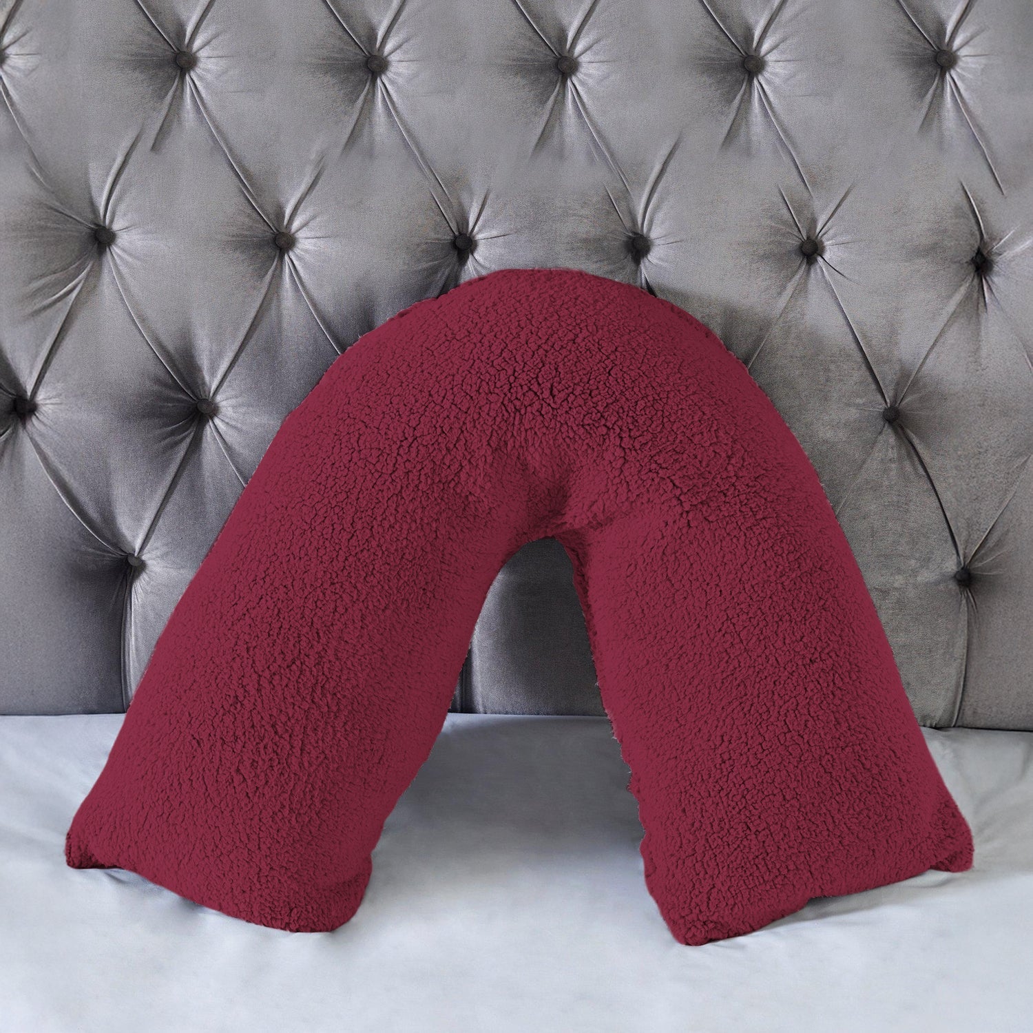 Teddy Bear Fleece Super Soft Cosy V Shape Pillowcase