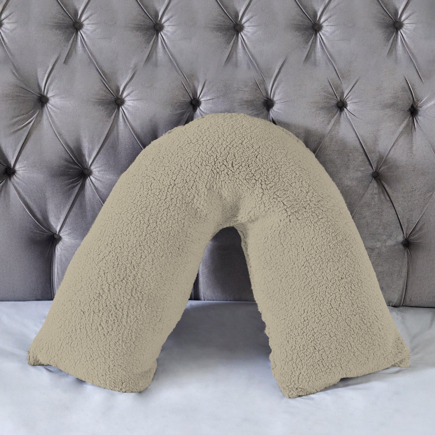 Teddy Bear Fleece Super Soft Cosy V Shape Pillowcase