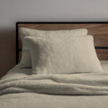 Teddy Bear Fleece Super Soft Cosy Pillow Case Pair